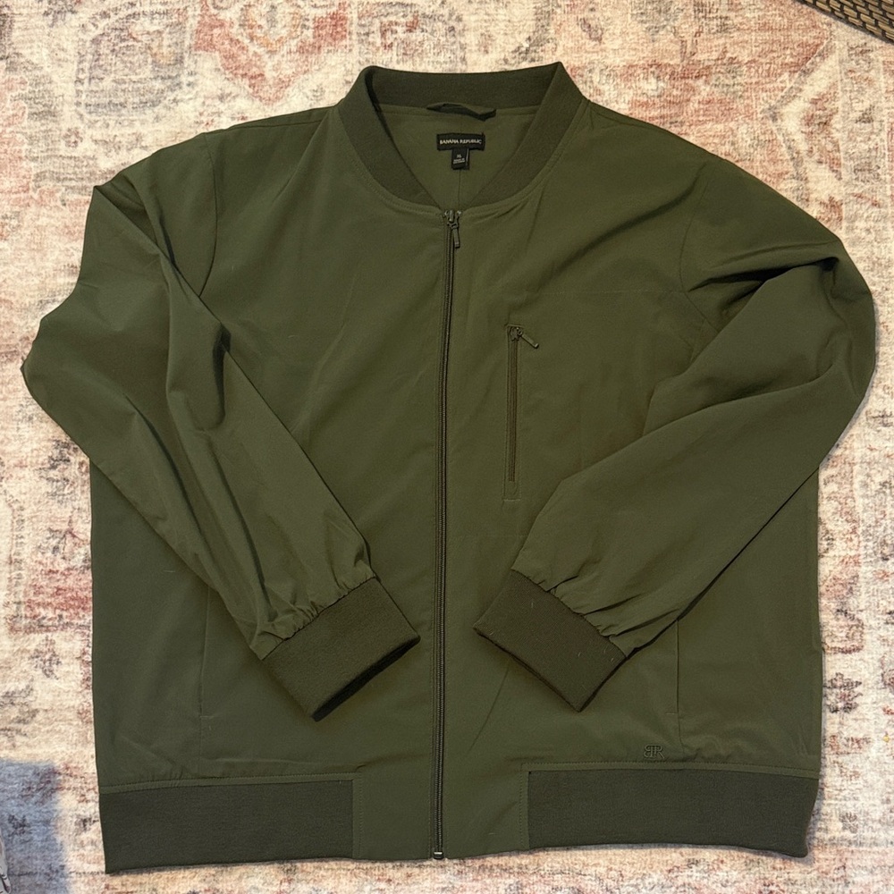 Banana Republic Dark Green Bomber Jacket - Picture 4 of 5